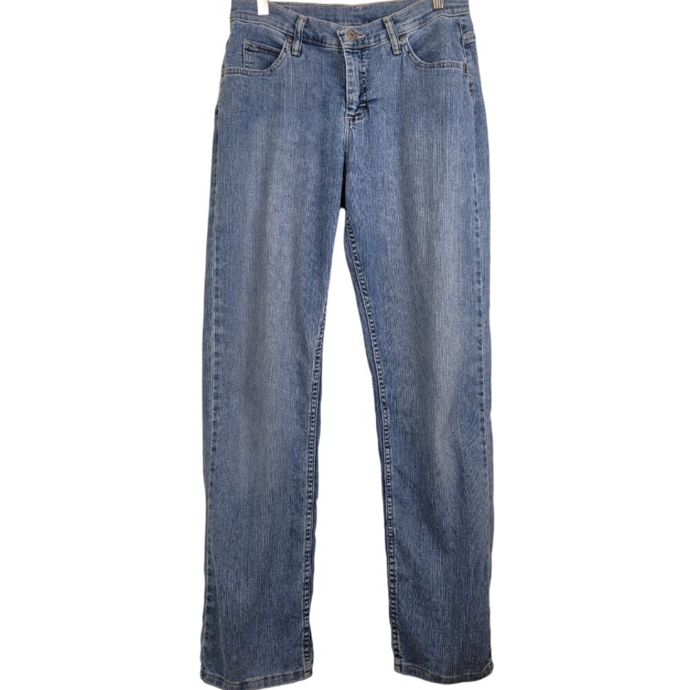Vintage LEE RIDERS Blue Denim Jeans Straight Leg Relaxed Fit size 6/30in waist